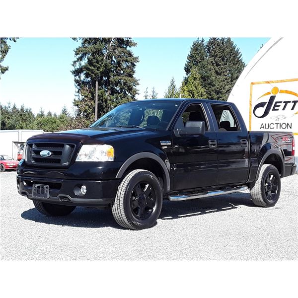 G1 --  2006 FORD F150 SUPERCREW 4X4 , Black , 215725  KM's