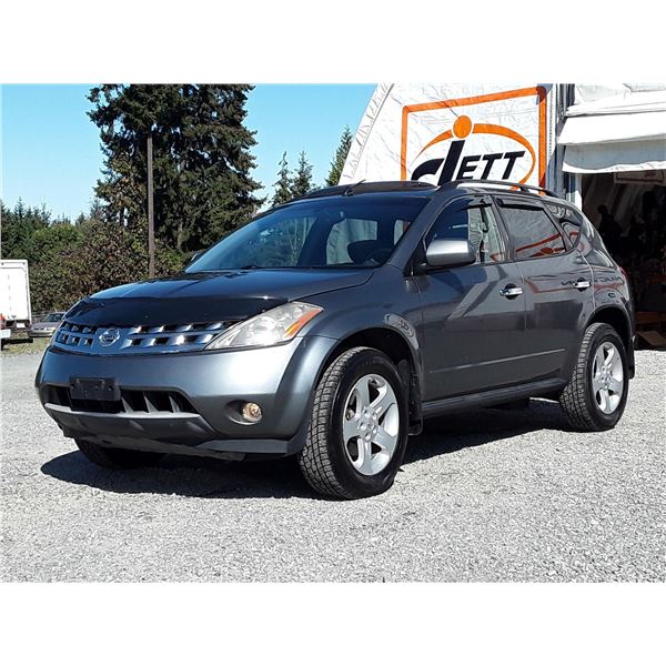 J3 --  2005 NISSAN MURANO SL  , Grey , 200958  KM's