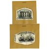 Image 1 : Banco Nacional De Bolivia, 1877 Obverse Vignette Proofs for 5 and 10 Bolivianos Notes.