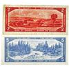 Image 2 : Bank of Canada Pair of Issued "Devil's Face Hairdo" Issued Notes, 1954
