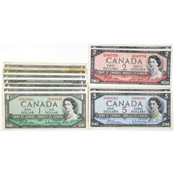 Bank of Canada, 1954, Group of Issued Banknotes