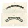 Image 1 : Republika Ceskoslovenska. ND  (ca. 1930s). Lot of 2 Proof Vignettes.