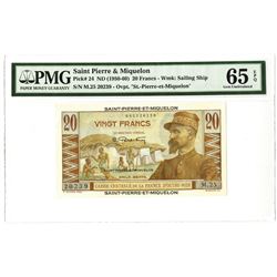 St. Pierre & Miquelon Issued Banknote