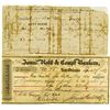 Image 1 : James Robb & Comp., Bankers, 1853 2nd of Exchange and 1897 New Orleans for Copy of Birth Registratio