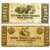 Image 1 : State of North Carolina, 1862 & 1863 Obsolete Banknote Pair