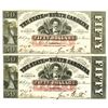 Image 1 : State of North Carolina, 1863 Obsolete Banknote Pair