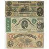 Image 1 : Virginia Treasury Note, 1862 Obsolete Banknote Trio.