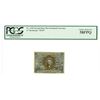 Image 1 : Fr. 1245, 10¢ Second  Issue, Fractional Currency, Washington, Green Back, Surcharge "18-63", PCGS Ch