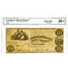 Image 1 : C.S.A., 1861, $10, T-28, CGA VF 20.