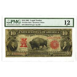 Fr. 122m Mule Legal Tender, 1901 U.S. Note, $10, PMG Fine 12.