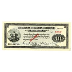 Chicago Clearing House 1933 Specimen Certificate