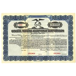 General Motors Acceptance Corp. 1925 Specimen Bond