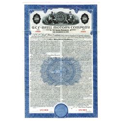 ACF-BRILL Motors Co., Specimen $500 Bond.