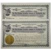 Image 1 : First National Securities Co. of Wallingford, Inc., 1934 I/U Stock Certificate Pair