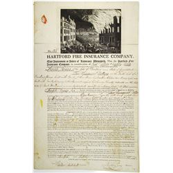Hartford Fire Insurance Co. 1811 Issued Insurance Policy, S/N 125