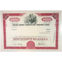 Drexel Bond-Debenture Trading Fund, 1980 Specimen Stock Certificate