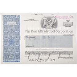 Dun & Bradstreet Corp. 1982 Specimen Stock Certificate