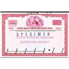 Image 1 : Chicago Board of Trade - Chicago Depositary Inc., 1982 Specimen Depositary Receipt.