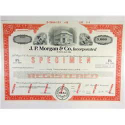 J.P. Morgan & Co. Inc., 1976 Specimen Registered Bond