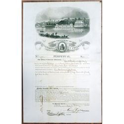 Fire Association of Philadelphia 1861 Issued Insurance Policy