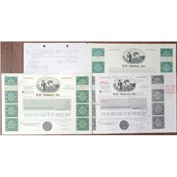 RJR Nabisco, Inc. 1987 Unique Proof Bond and Mockup of the Bond + Production Material