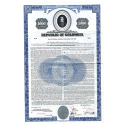 Republic of Colombia, 1973 Specimen Bond