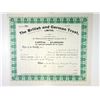 Image 1 : British and German Trust, Ltd. 1926 Specimen Stock Certificate