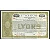 Image 1 : City of Lyons 1916 Specimen Bond