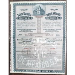 Banco Nacional de Mexico 1927 Specimen Bond