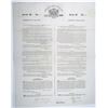 Image 1 : Poyaisian Land Grant, 1830 Series E Land Certificate for 50 acres, I/U Land Certificate Signed by Si