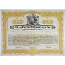 E.I. du Pont de Nemours and Co., 1921 Specimen Registered Bond