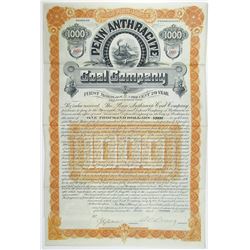 Penn Anthracite Coal Co. 1889 I/U Bond