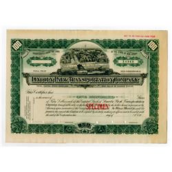 Lincoln Park Transportation Co. ca. 1900-1910 Specimen Stock.