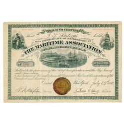 Maritime Association of The Port of New York Issued Membership Certificate.