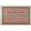 Image 1 : Boston Opera Co. 1910 I/U Stock Certificate