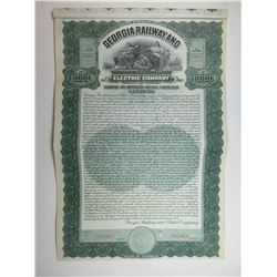Georgia Railway and Electric Co., 1909 Specimen Bond