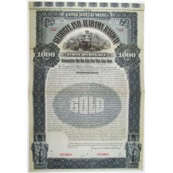 Georgia and Alabama Railway 1895 Specimen Bond