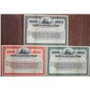 Image 1 : Chicago and North Western Railway Co. 1920 "Series C" Specimen Bond Trio.