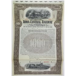 Iowa Central Railway Co. 1901 Specimen Bond