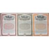 Image 1 : Southern Pacific Co., San Francisco Terminal, 1910 Specimen Bond Trio in Multiple World Currencies.