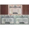 Image 1 : Wabash Railroad Co. Specimen Bond Trio, ca. 1898-1906