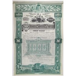 Winona and Southwestern Railway Co. 1888 I/U Bond