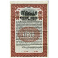 Kansas City Southern Railway Co., 1909 Specimen Bond