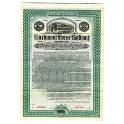 Larchmont Horse Railway Co., 1901 Specimen Bond