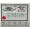 Image 1 : Lebanon Springs Rail Road Co. 1867 Bond Signed by Horace F. Clark