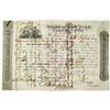 Image 1 : State of New York Comptrollers Office 1838 Issued Bond Payable to Auburn and Syracuse Rail Road Co.