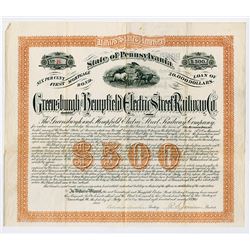 Greenburgh and Hempfield Electric Street Railway Co., 1890 I/U Bond