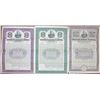Image 1 : Philadelphia, Baltimore and Washington Railroad Co. Specimen Bond Trio Rarity