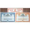 Image 1 : State & City of New York, Railroad Related Specimen Bond Trio, ca.1941-1970
