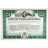 Image 1 : City of Philadelphia 1920 Proof Bond Including Funds for Constructing the Art Museum and Railroad St